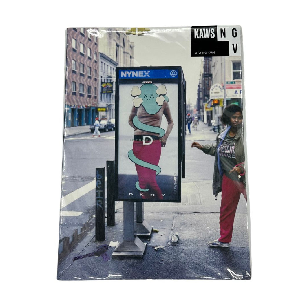 Kaws Postcard set of 4 Bus Shelta