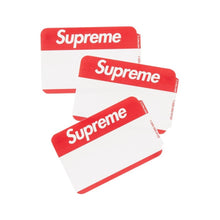 Load image into Gallery viewer, Supreme Name Badge Stickers (Pack of 100) (2020)
